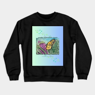 Caterpillar + Metamorphosis = Butterfly Crewneck Sweatshirt